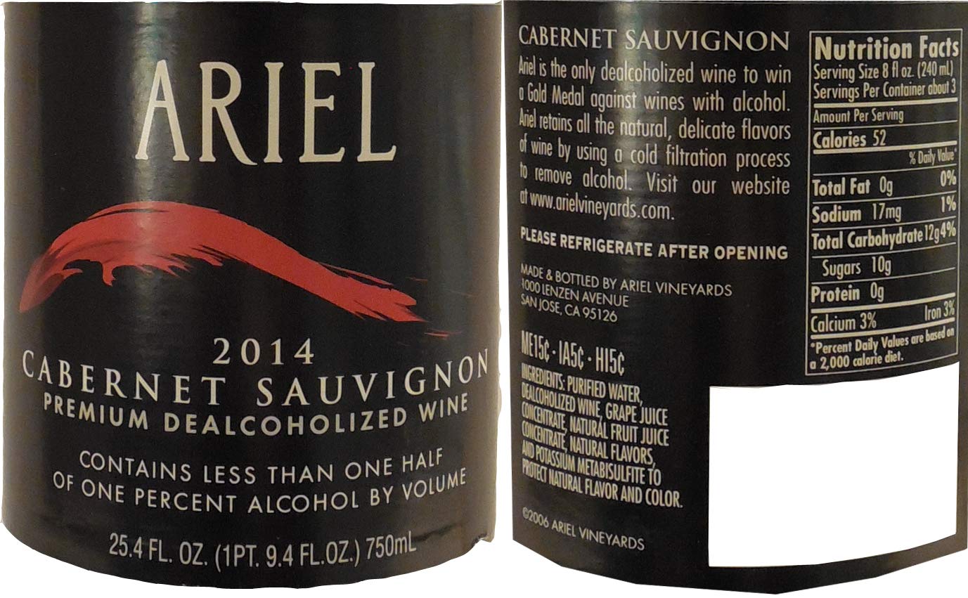 Ariel Non Alcoholic Wine Nutrition Facts Online Shop www
