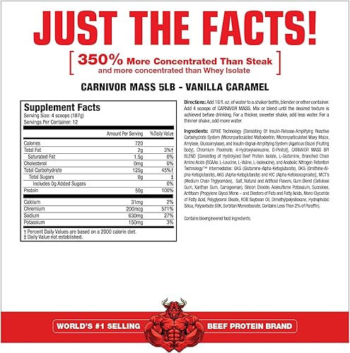 Miniatura 8 de Muscle Meds Carnivor Mass Suplemento para pérdida de peso 002641 1