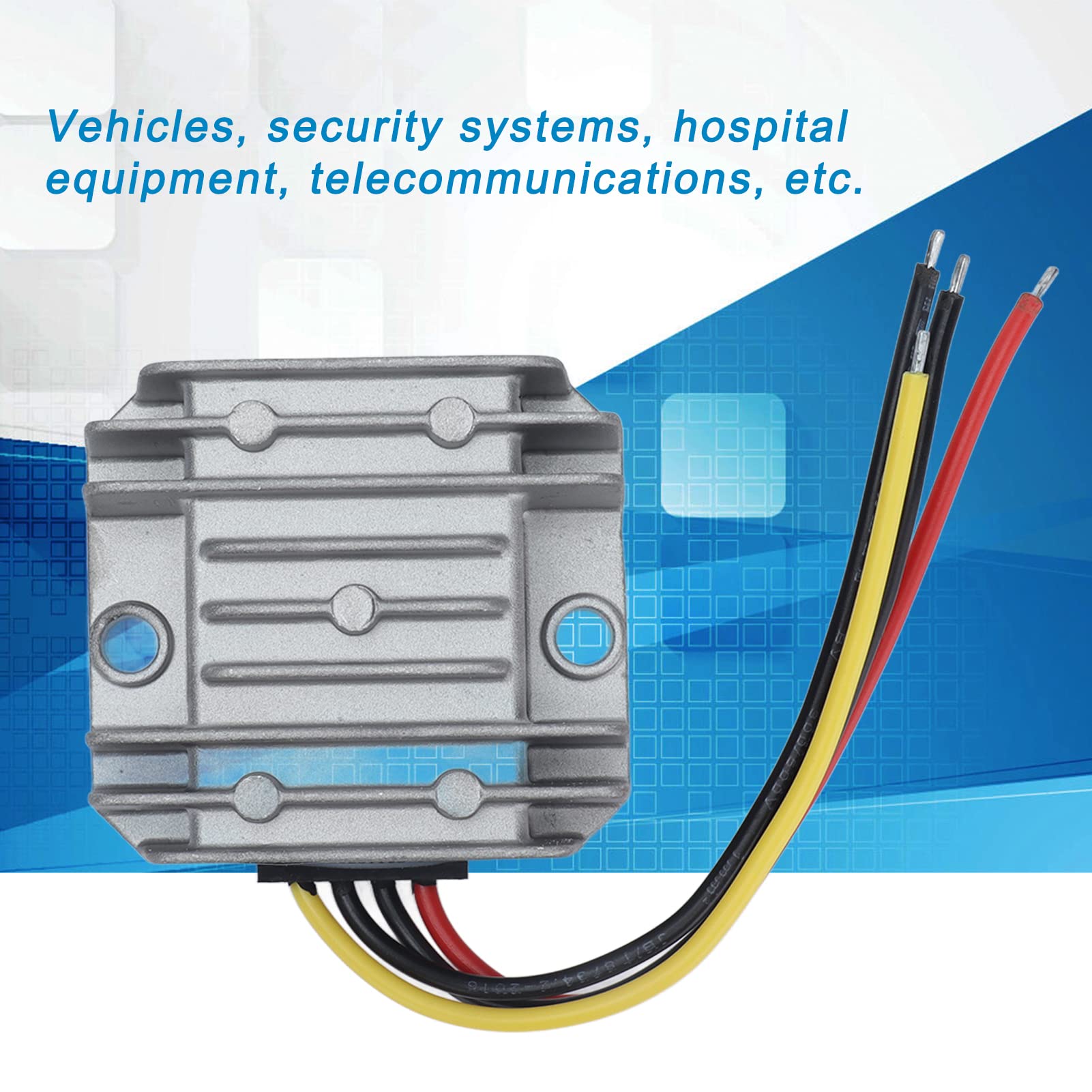 Convertisseur DC 24V à DC 19V, convertisseur 190W DC, convertisseur de Puissance de Voiture étanche IP67, pour Voiture Automatique DC 24V à 19V 10A
