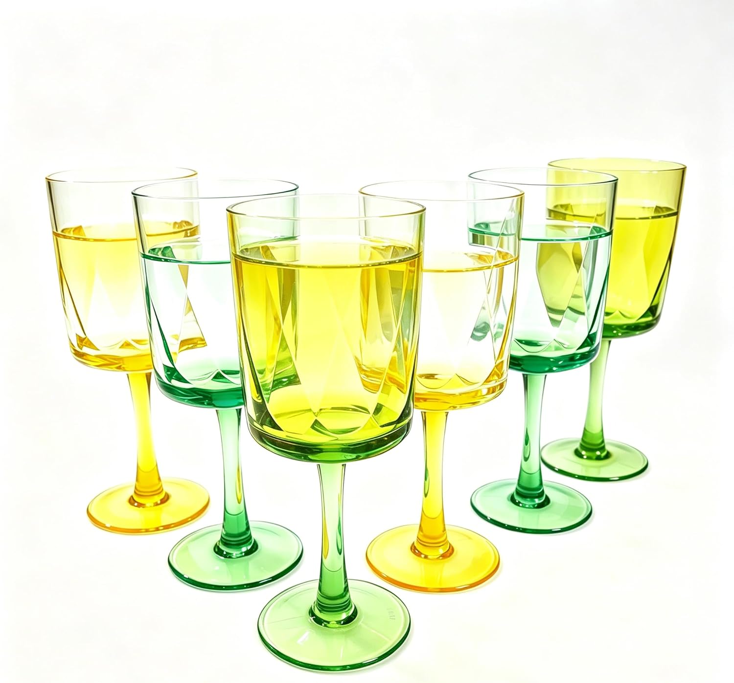 15oz Plastic Wine Glasses Set of 6, Bpa-Free Champagne Flutes for Parties, Weddings, Family Barbecue,and Everyday Use.