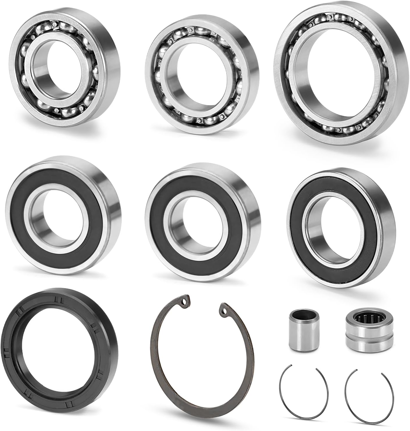 Rear Differential & Axle Bearing Seal Kit & Nut Tool for Honda Rancher 350 400 TRX350FE FM TE TM TRX400FA FGA 2000-2007