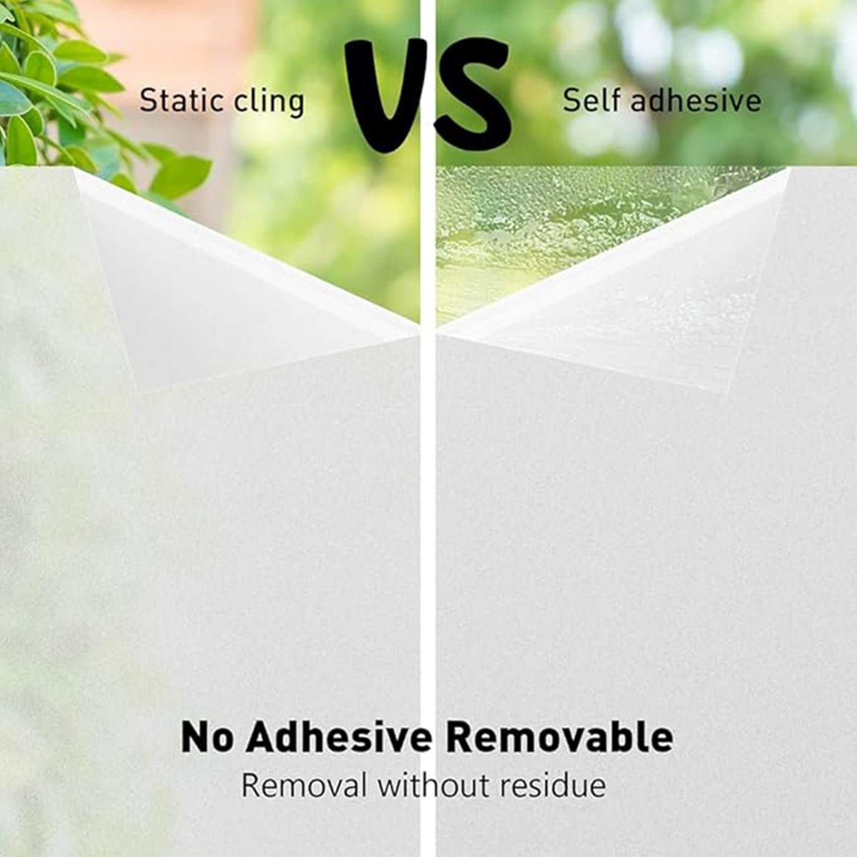 Vinilo Adhesivo Cristal 70 x 310 cm, Autoadhesiva sin Pegamento, Calcomanías de Adherencia Estática, Adhesiva Decorativa del Vidrio, para Dormitorio Oficinas, Blanco Mate