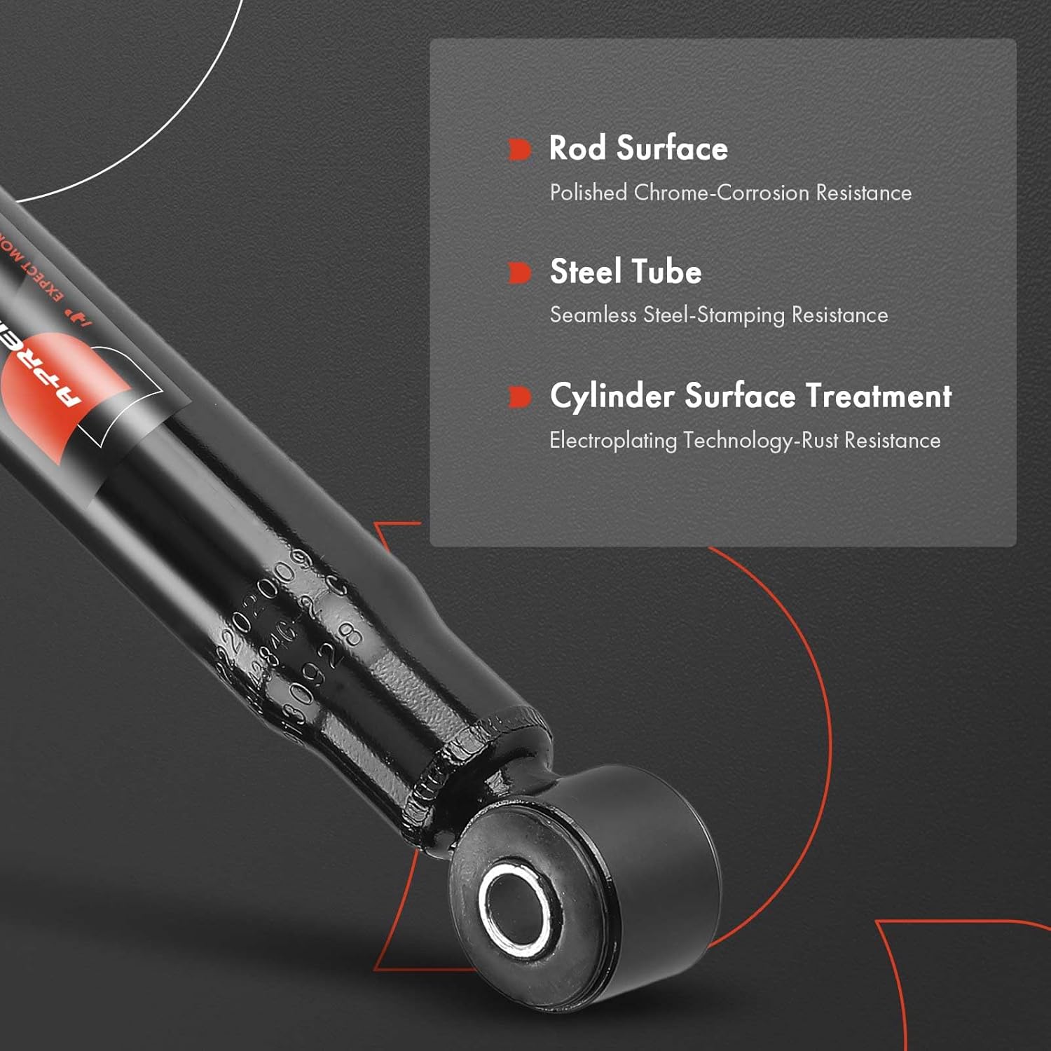 A-Premium Front and Rear Shocks Compatible with Chevrolet & GMC 2000-2006 - Tahoe, Yukon, Avalanche 1500, Suburban 1500, Yukon XL 1500-4x Replacement Suspension Shock Absorber Strut