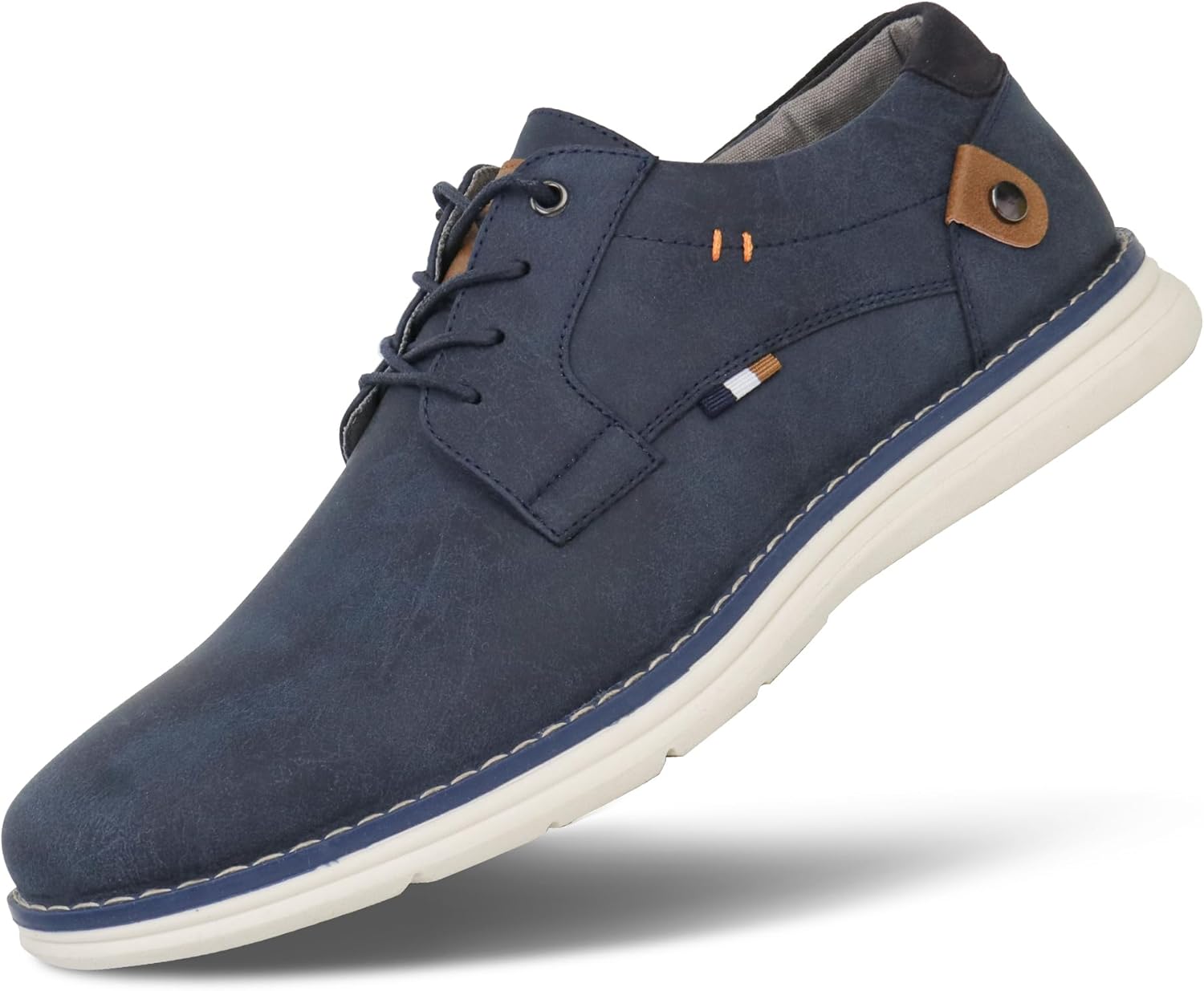 Hawkwell Plus Men's Plus Size Oxford Casual Shoes Business Dress Sneakers for Big and Tall US Sizes 15 16 17 18 19