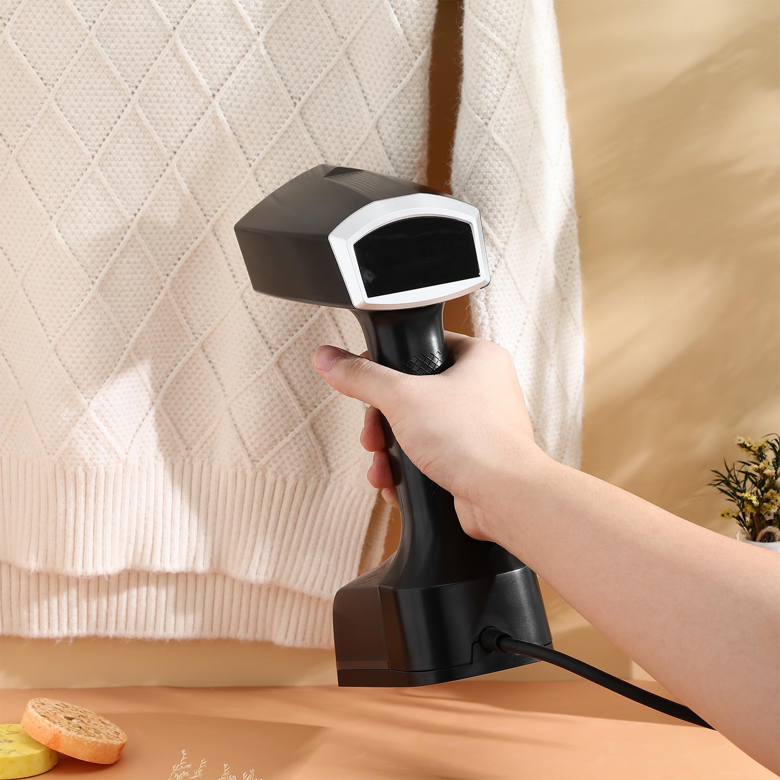 Tragbarer Dampfgarer A15 2500w aus Abs für Kleidung Schwarz