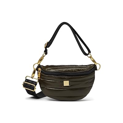 THINK ROYLN Shining Star Handbags Shiny Dark Olive, Polyester
