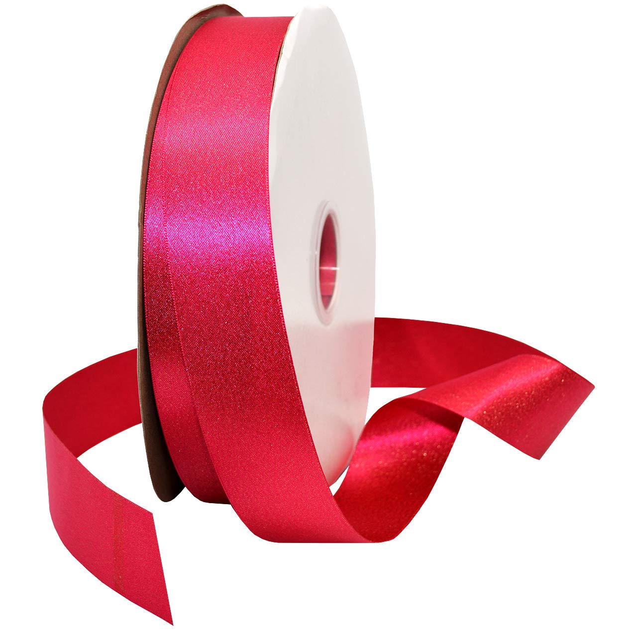 Ruban fuchsia paillettes dorées Morex Ribbon de 38mm pour vos créations