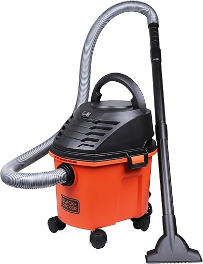 BLACK+DECKER BDWD08-B1 Wet and Dry Vacuum Cleaner with Cannister Body, 1000 W, Powerful Suction, 8L Capacity, 220V Vacuum Cleaner for Home Use, 1...