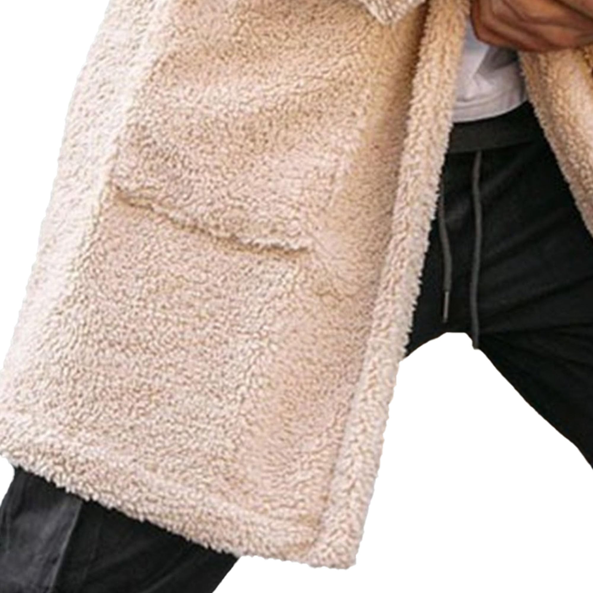 Cappotto lungo da uomo con risvolto tacca aperto sul davanti cappotto