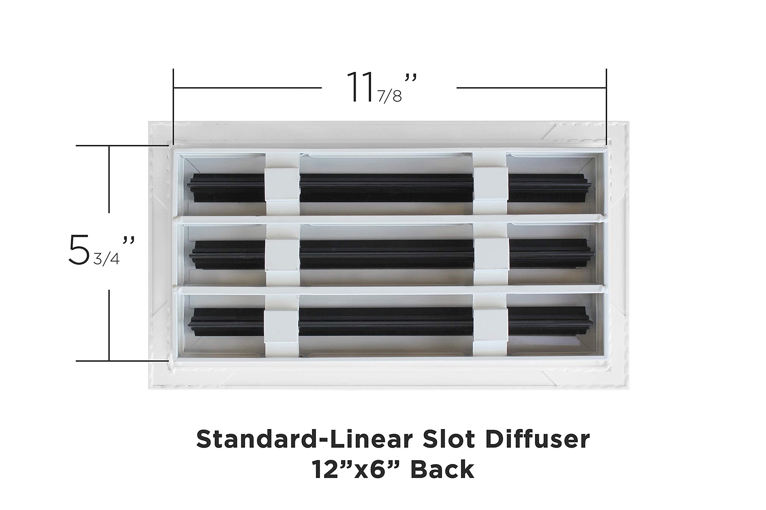 12x6 Standard Linear Slot Diffuser Texas Buildmart Modern AC Vent