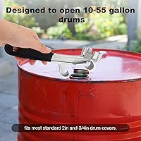 Vista 3 de Llave Bung, llave de bola 3 en 1 de acero al carbono con cubierta antideslizante, abridor de tapa de cubo, llave de barril multifuncional