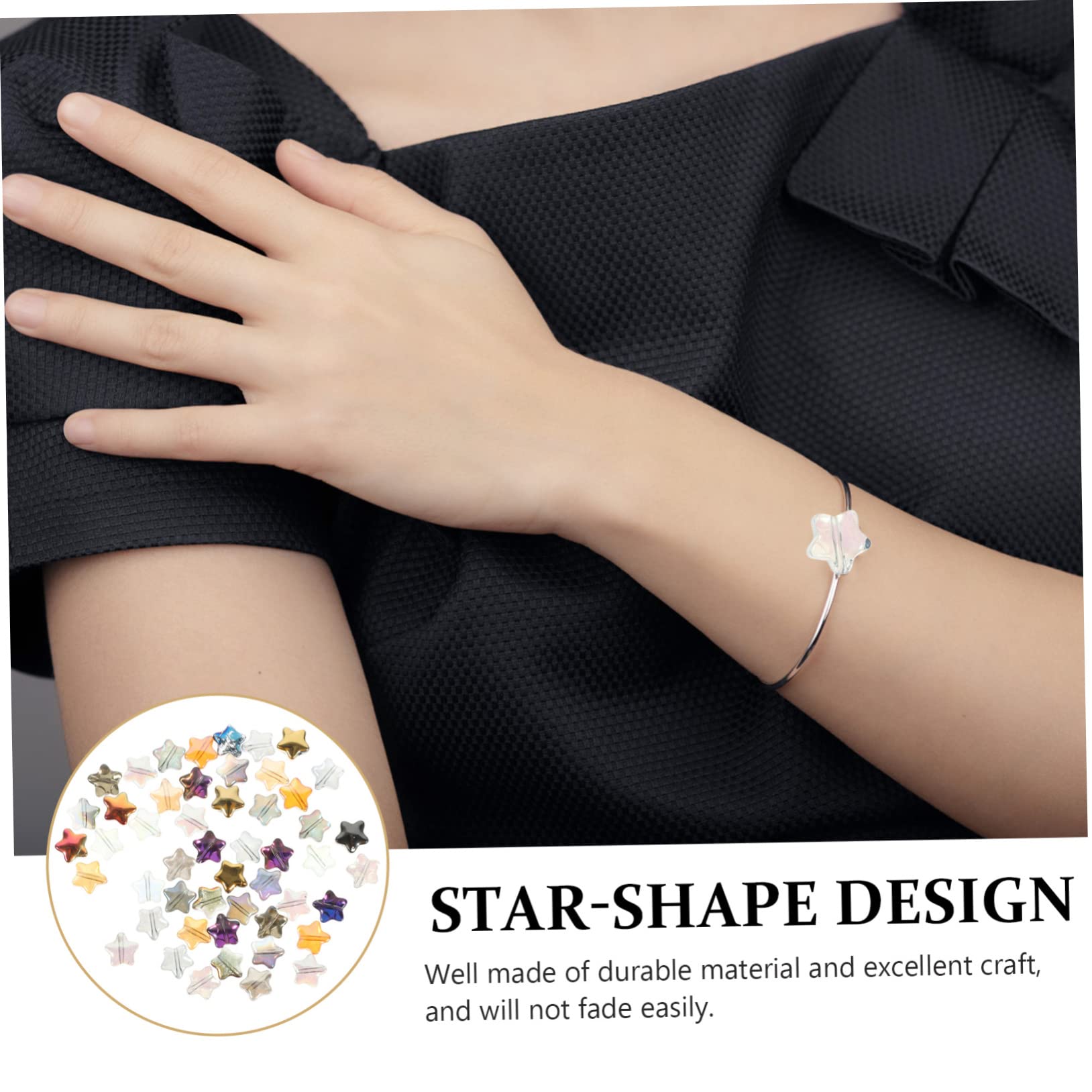 SHINEOFI 3 Set Di Perline A Forma Di Stella Per Artigianato Perline Leggere Per La Creazione Di Collane E Braccialetti 200 Pezzi * 3