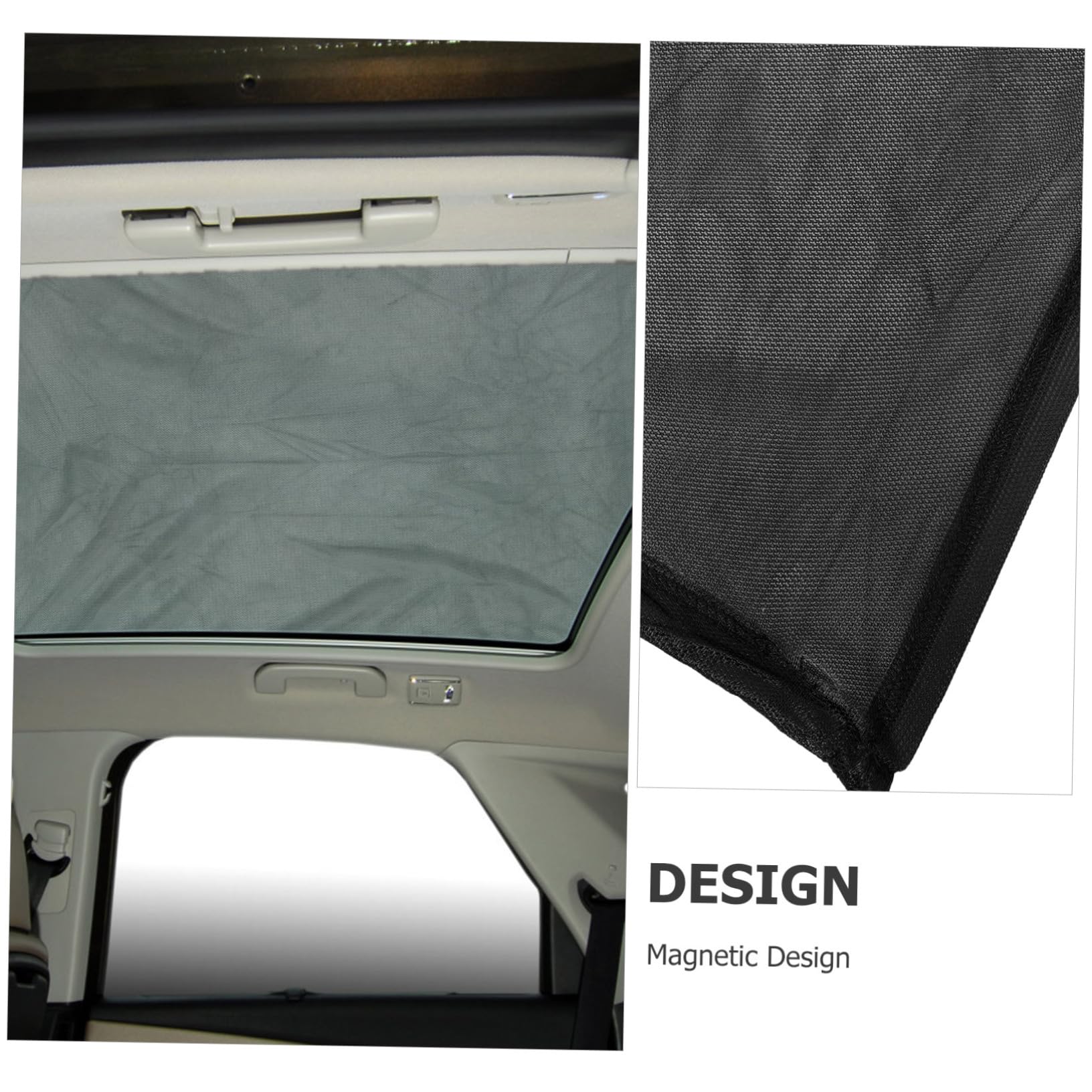 PartyKindom 3pezzi Copertura Magnetica Per Tettuccio Auto Parasole Per Protezione Solare e Ventilazione Schermo Anti-uv Per Finestrini e Tettuccio Large Per Campeggio e Parcheggio All Aperto