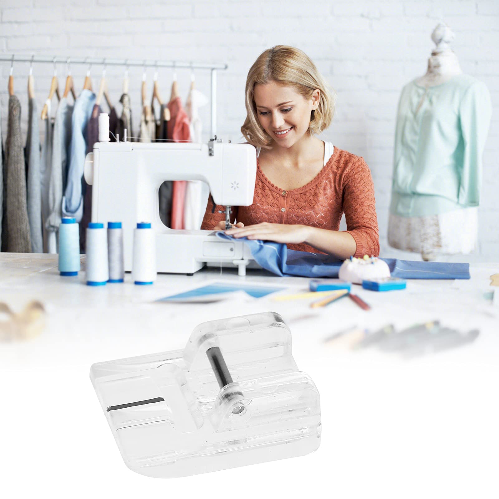 Electric Sewing Accessories, Convenient Piping Sewing Foot Compact for Professional Use for Sewing Work for Electronic Sewing Machines. for General Purpose