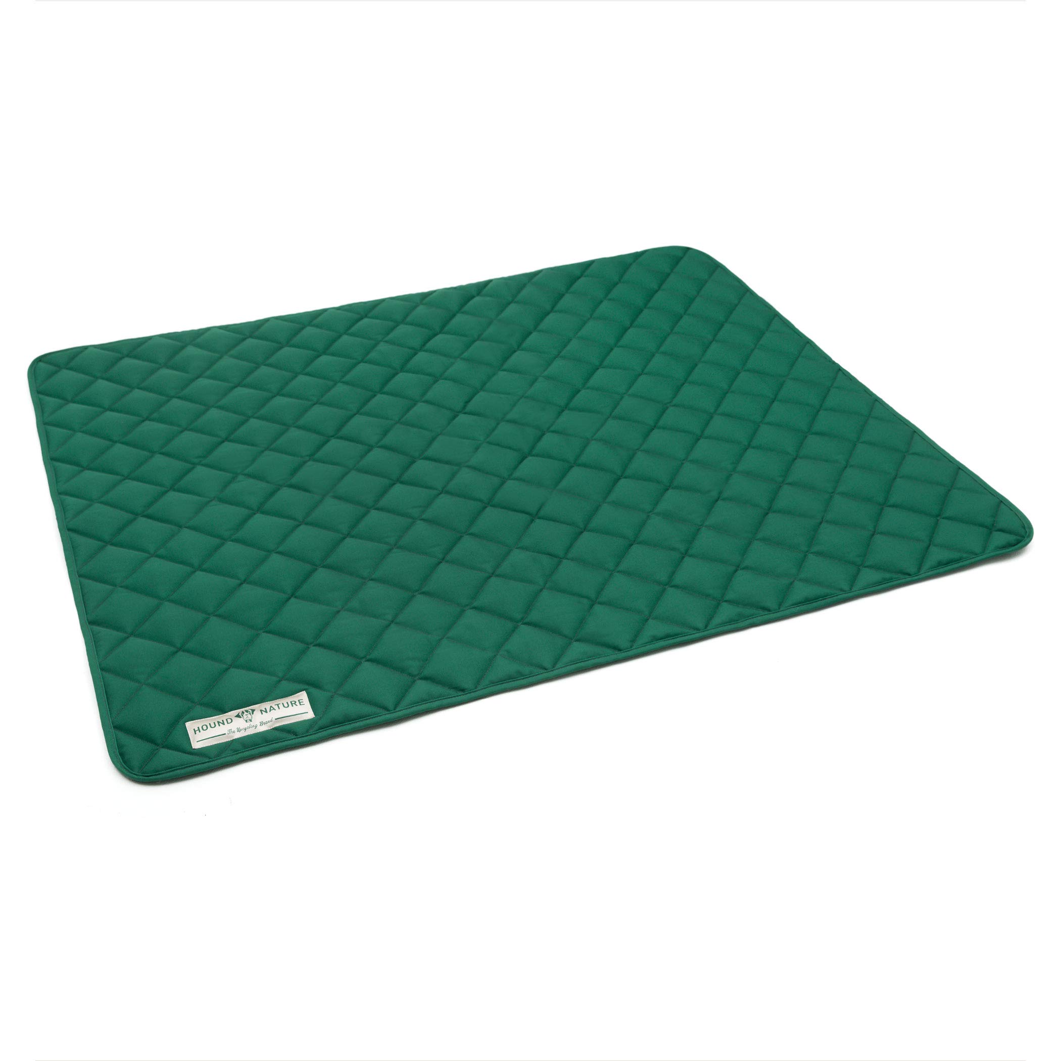 Hound & Nature Davos Manta ecológica para perros, suave, lavable, manta térmica acolchada, higiénica, resistente y sostenible (XL – 120 x 100 cm, verde)