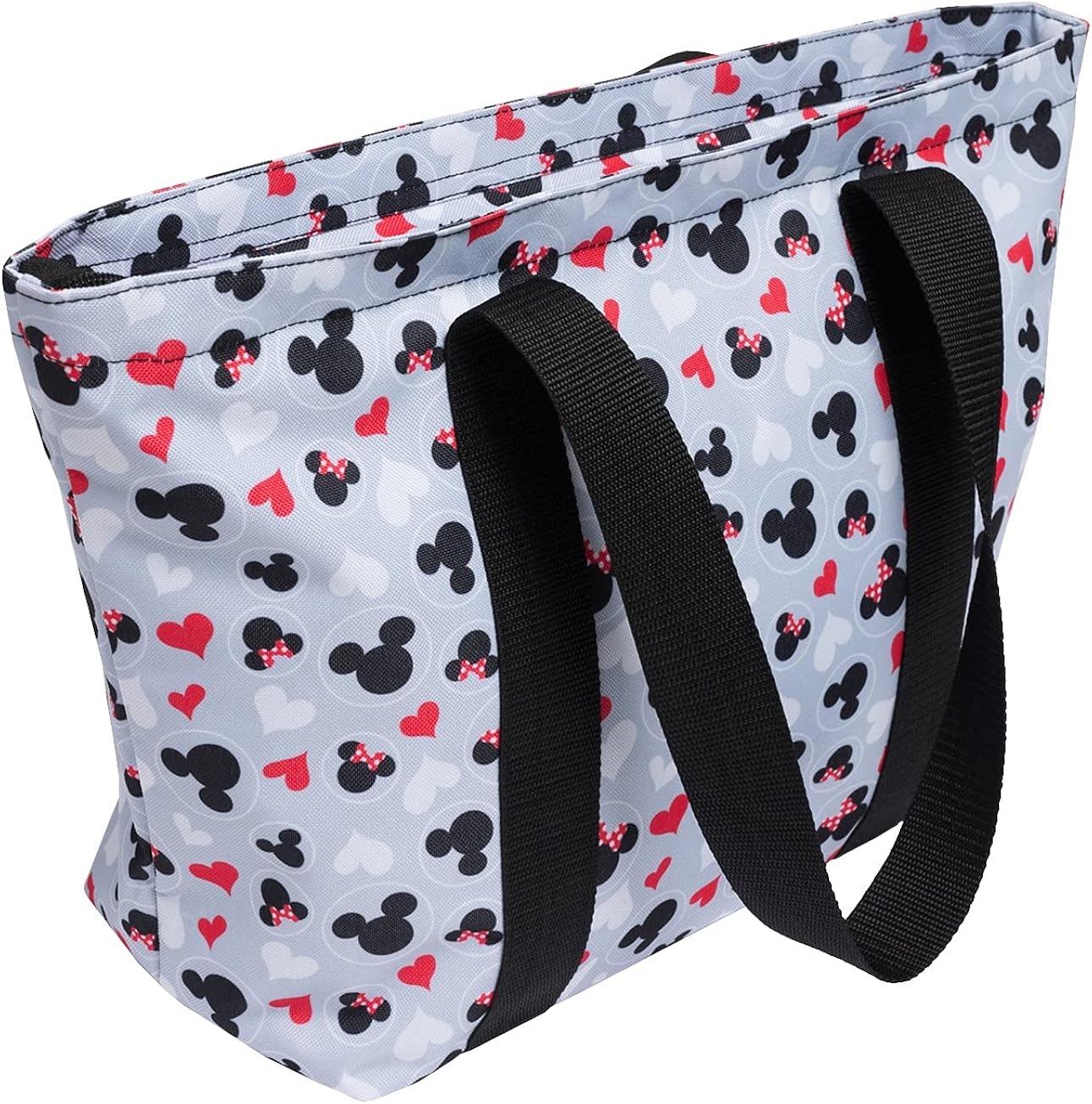 Miniatura 2 de Disney Bolsa de viaje con cremallera y estampado de iconos de Mickey y Minnie Mouse