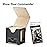 Mage Tech Card Deck Box for MTG Commander - Patented Design, Commander Display, Fits 100 Double-Sleeved Cards, 35pt Card Brick & Dice Tray - Black/Pale Gold