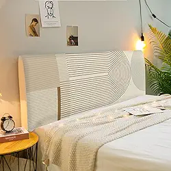 Capa para cabeceira de cama, linha de tecido grosso, cor sólida, à prova de poeira, protetor de cabeceira lavável antisujidade de 1 a 2,2 m para cama king size de casal solteiro