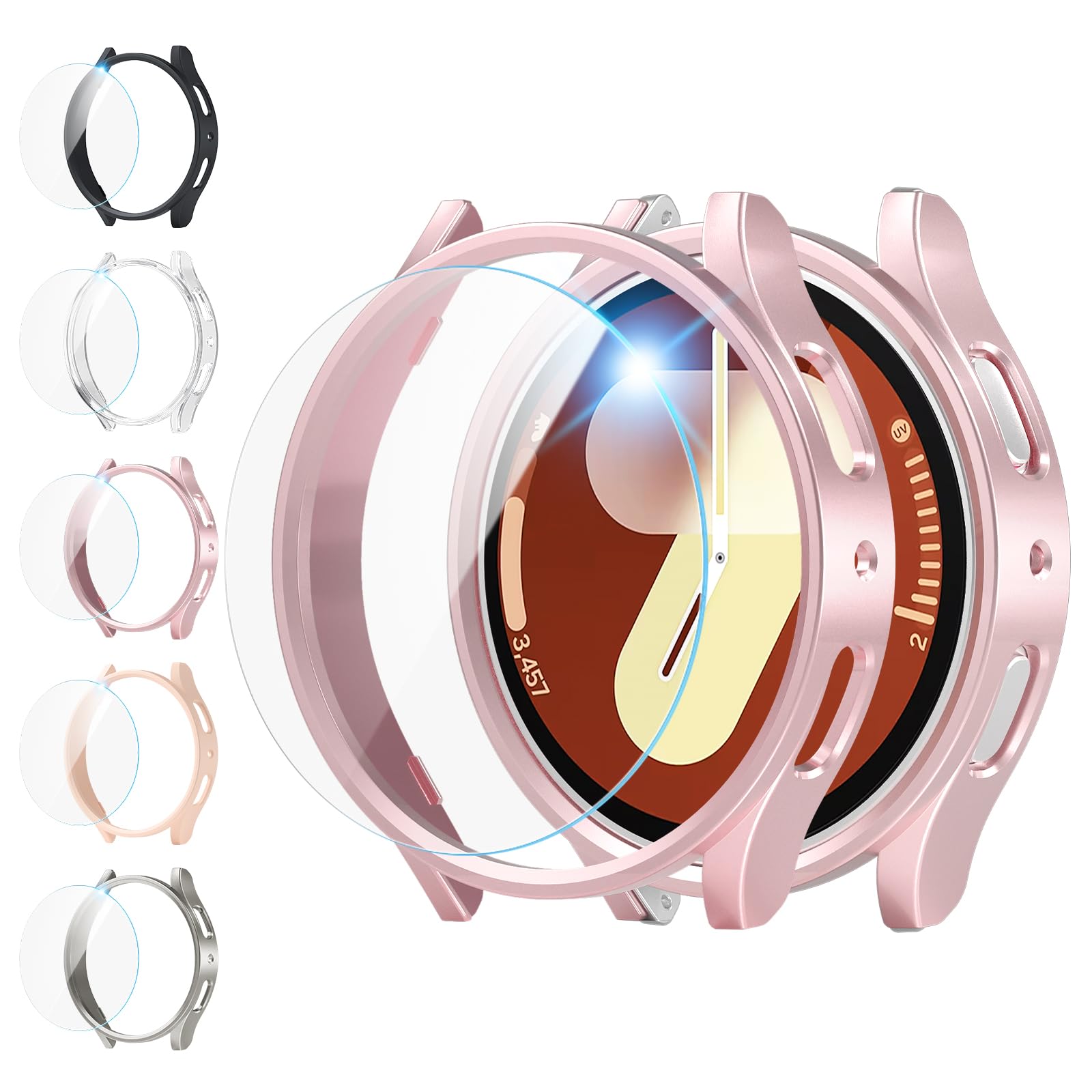 shenou 5 Pack Screen Protector for Samsung Galaxy Watch 7 44mm