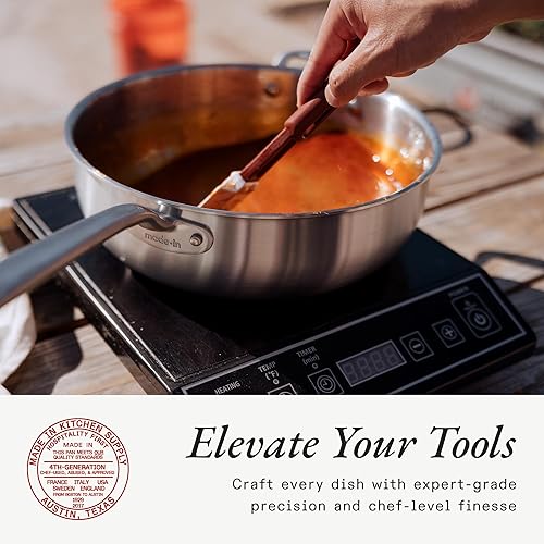 Miniatura 4 de Made In Utensilios de cocina - Juego de espacios pequeños de acero inoxidable - Revestimiento de 5 capas - Incluye sartén de acero inoxidable