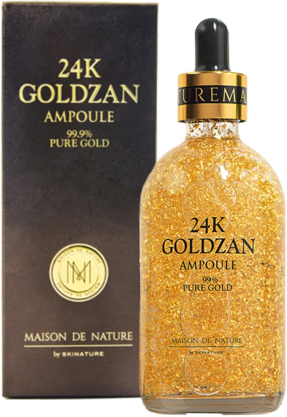 24k Goldzan Ampoule 100ml / 3.38 fl. oz. Contains 50mg of 99.9% Pure Gold Ampoule