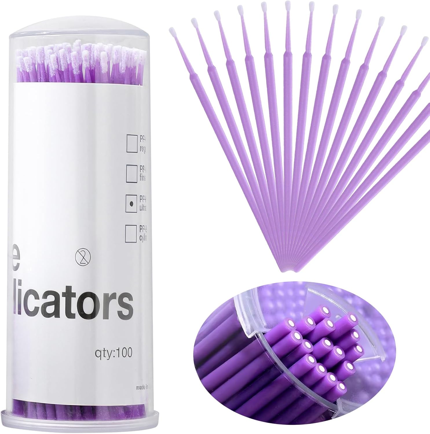 100 Touch Up Paint Brushes for Car Paint Detailing, Stone