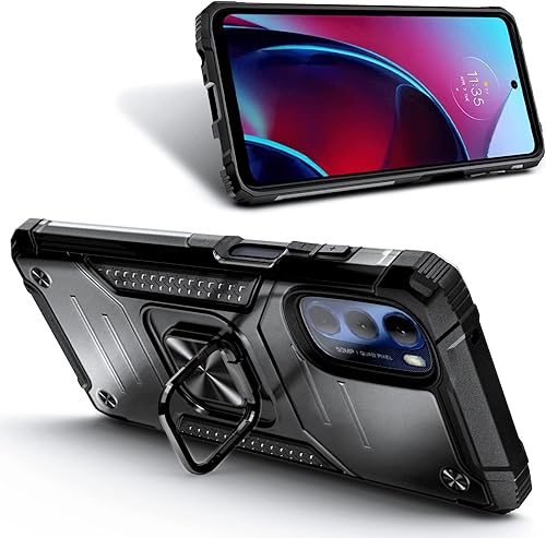 Miniatura 3 de NZND Funda para Motorola Moto G 5G (2022) con protector de pantalla de vidrio templado (cobertura máxima), protección de cuerpo completo grado