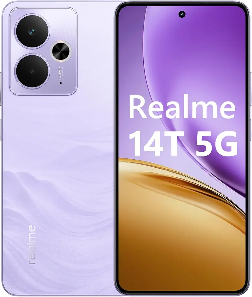Smartphone Realme 14T 256GB,8GB Ram, 5G, Roxo
