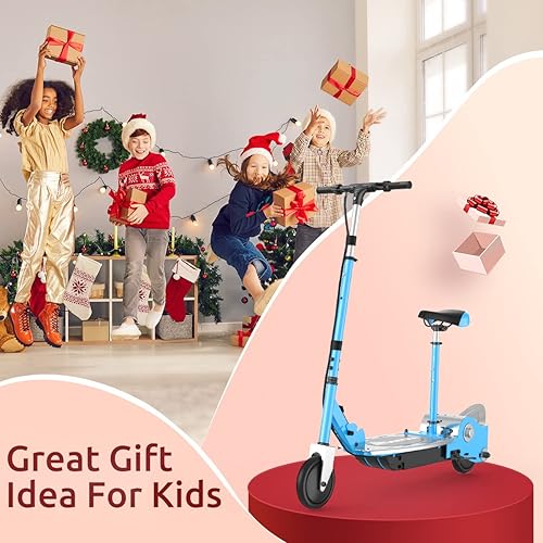 Miniatura 6 de MAXTRA E120 Scooter eléctrico con asiento para niños de 6 a 12 años batería de 60 minutos de duración asiento extraíble 2 estilos de conducción