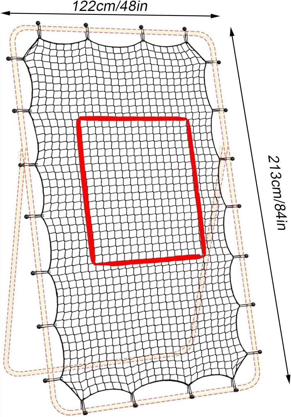Volleyball Bounce Back Net 7x4ft with Accessories Portable | Volleyball Practice Net Sports Trainer for Outdoor Backyard Court Beach Home Gym School Park