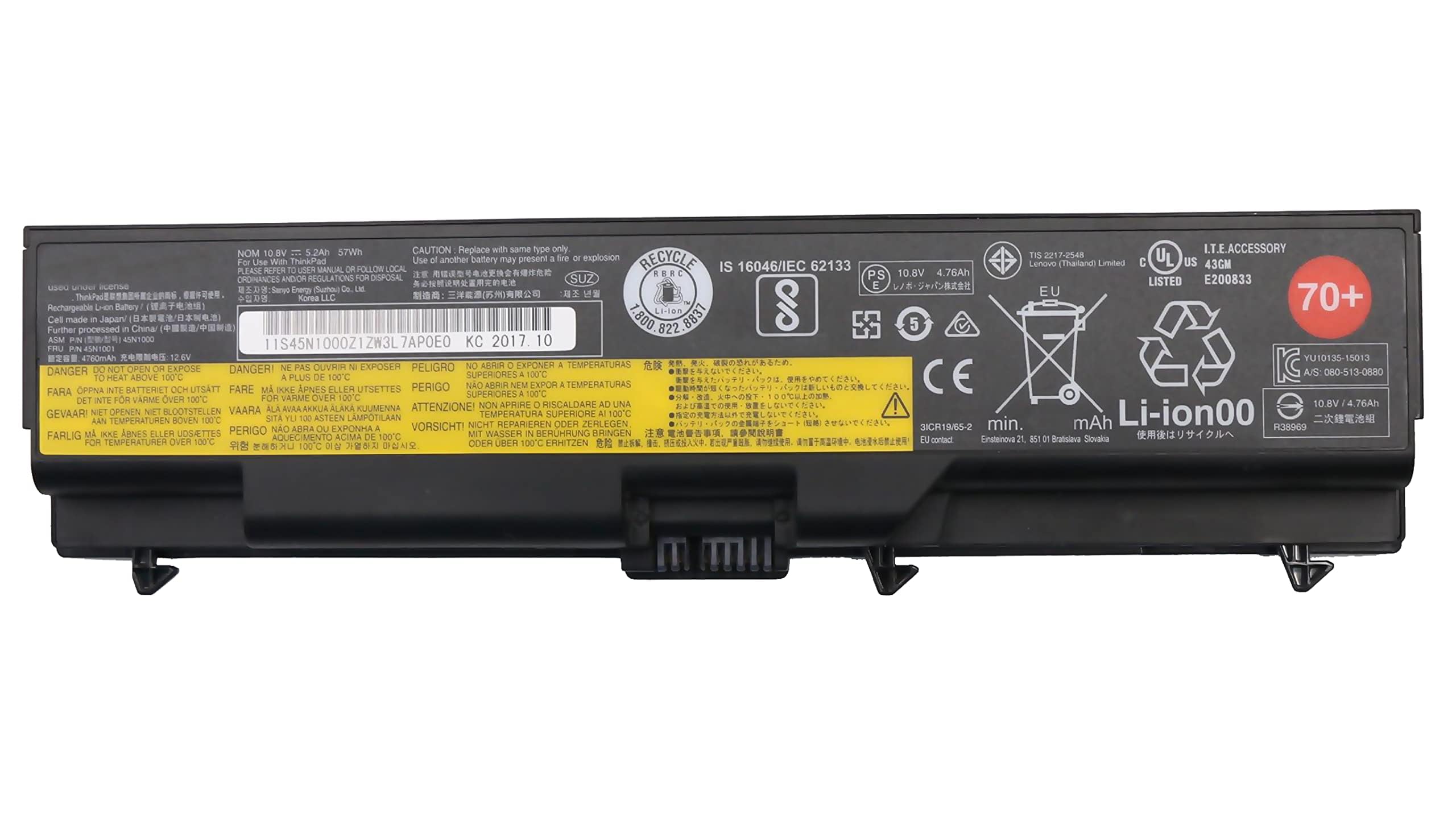 ULTRAZONE Laptop Battery Compatible for Lenovo ThinkPad T410, T420, T430, T510, T520, T530, W510, W520, W530, L410, L412, L420, L421, L430, L510, L512, L520, L530 (ThinkPad Battery 70+ (6 Cell) (B0CMTR8F38) Amazon Price History, Amazon Price Tracker