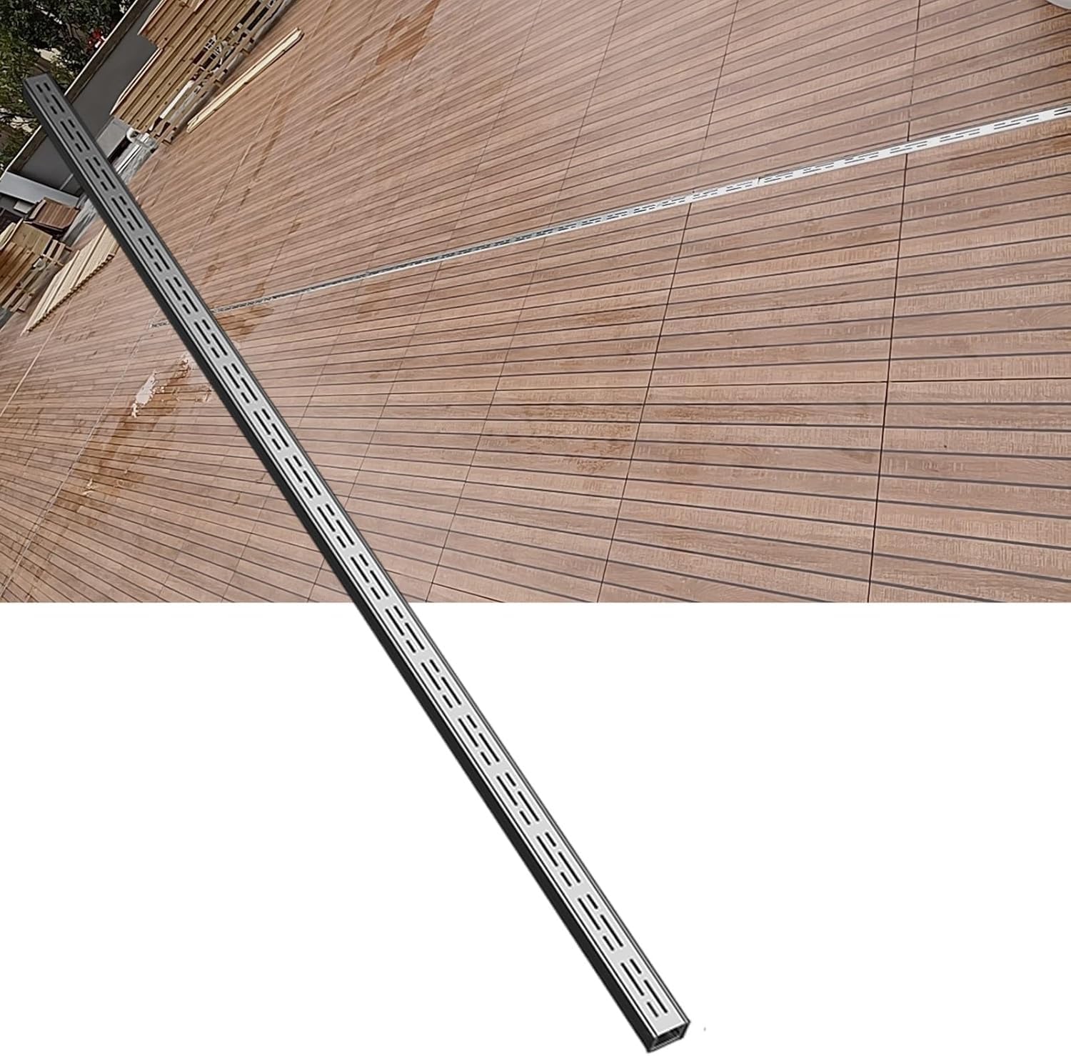 Grille de jardin contre la stagnation de l'eau : solution de drainage antirouille en inox