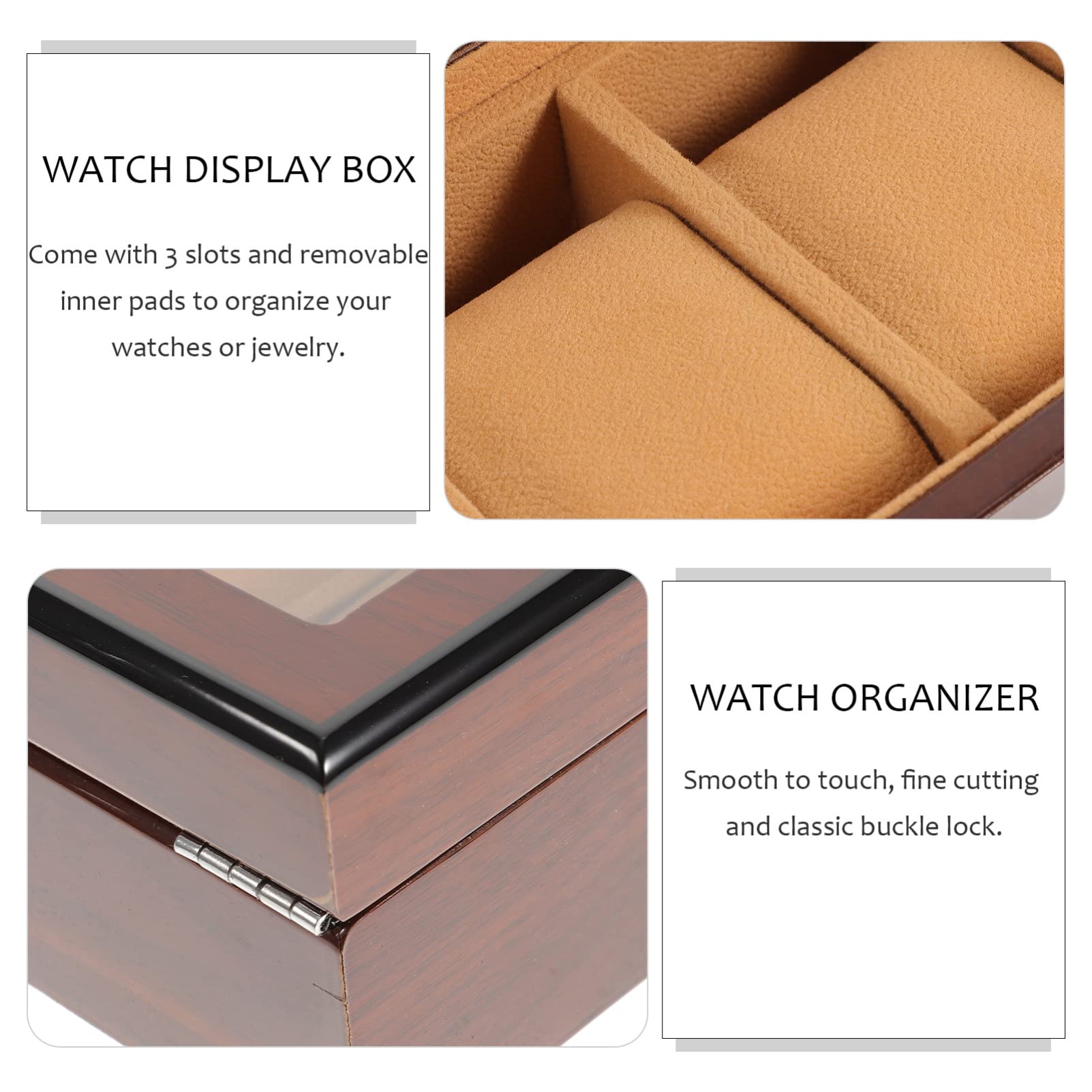 HEMOBLLO Boîte à Montres Vintage 10 Emplacements En Bois Pour