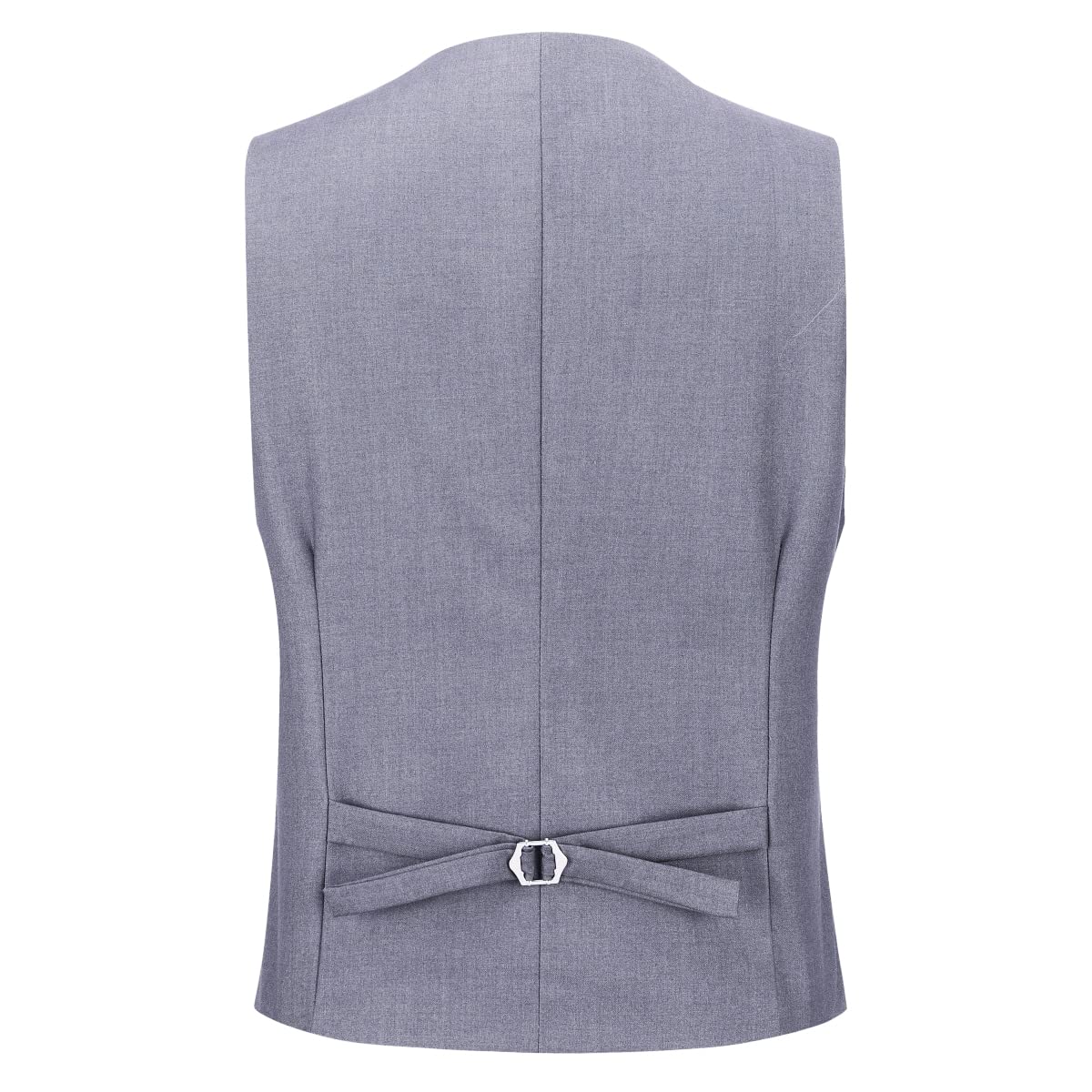Sliktaa Trajes para hombre, 3 piezas, ajuste delgado, para boda, formal, traje de cena, color negro, con un botón, solapa con muescas