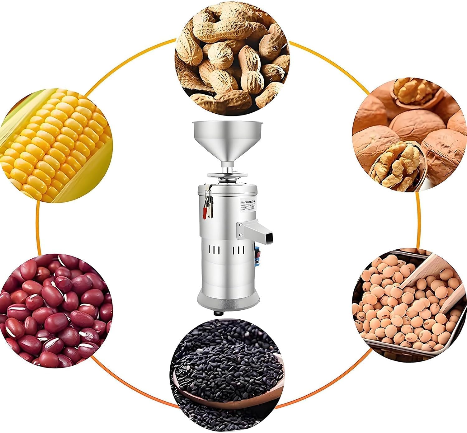 Electric Peanut Butter Maker & Nut Grinder Machine for Home/Commercial Use – Grind Groundnuts,Cashews & Sesame Sauce Effortlessly