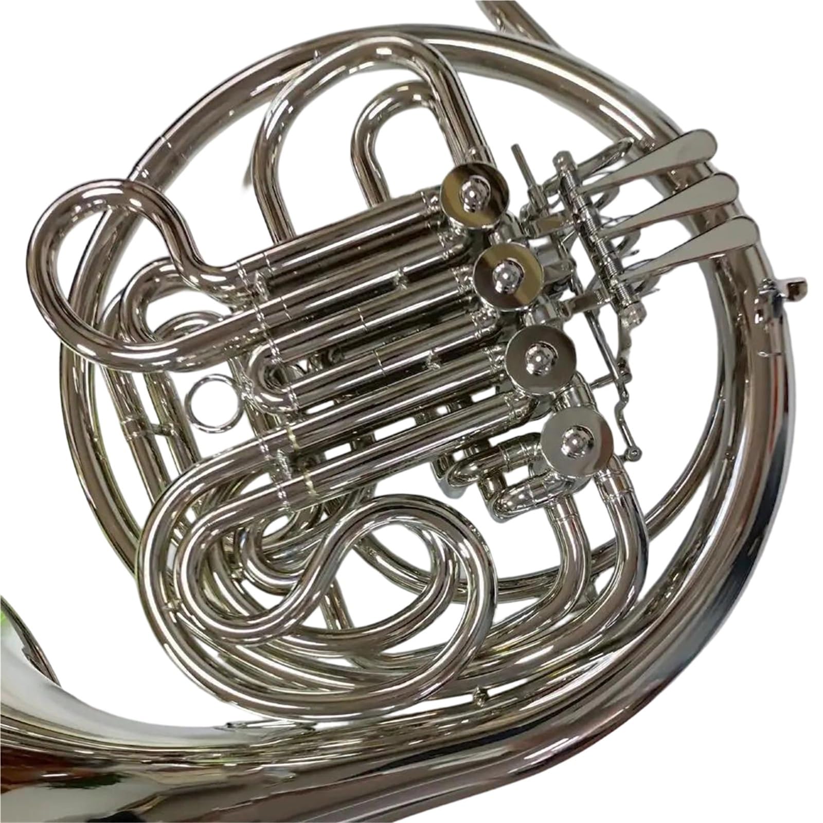 Klassisches Waldhorn Vernickeltes Doppel-Waldhorn Mit 4 Klappen