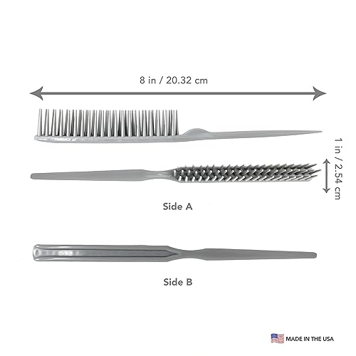 Miniatura 2 de Allegro Combs 60 peines de tres filas para peluquería de peluquería desenredantes para cabello natural y pelucas para cabello rizado, hecho en los