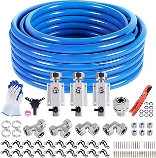 3/4" x 100FT Shop Air Line Kit, 99PCS Compressed Air Piping Kit
