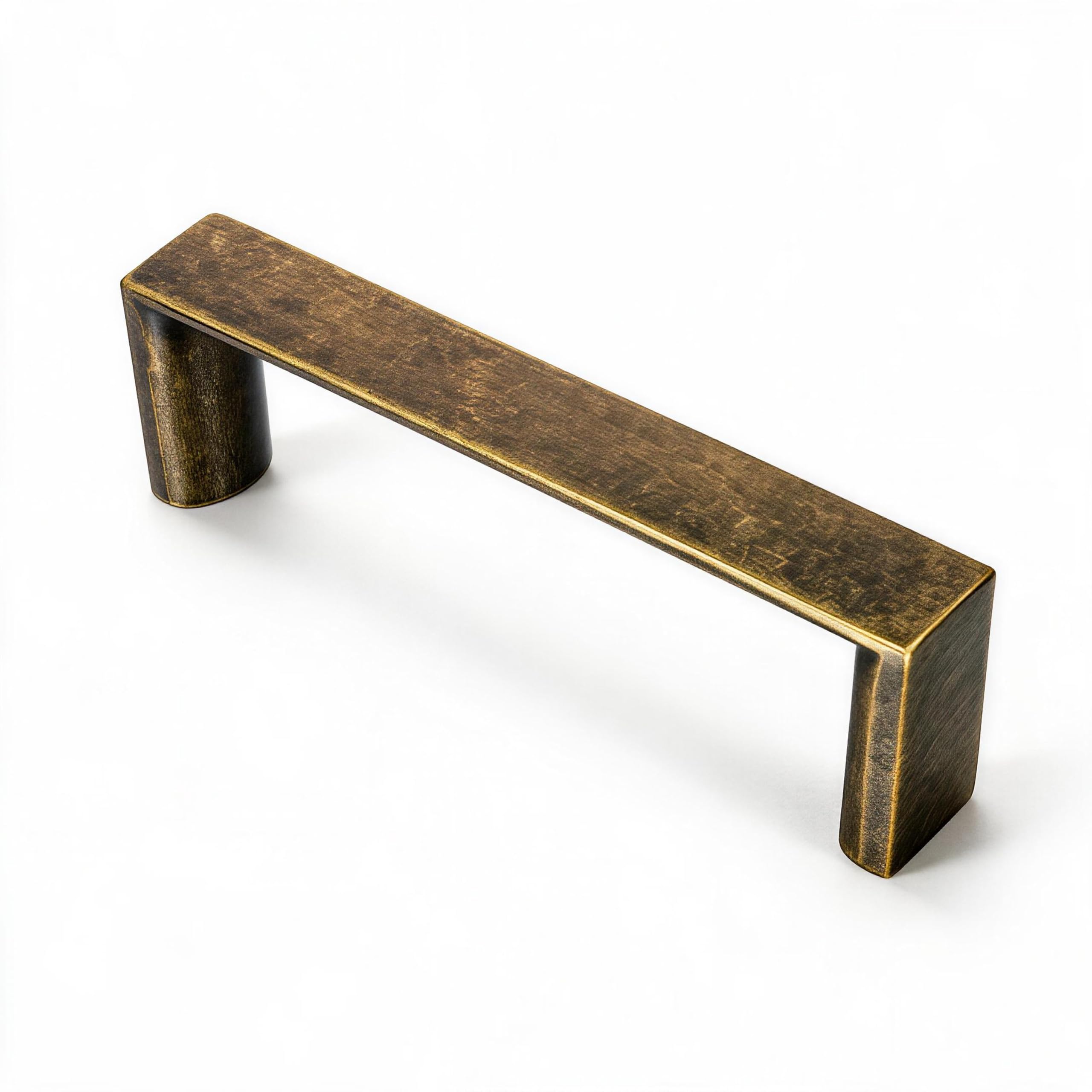 10 Pack 3inch Hole Center Antique Brass Cabinet Pulls Kitchen Cabient Handles Drawer Pulls,Cabinet Pulls,Cupboards, Dressers and Square Solid Metal Hardware