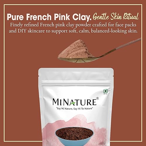 Miniatura 2 de minature Polvo de arcilla rosa francesa | 227 g (8 oz) (½ libra) | Montmorillonite Pink-Clay | Arcilla rosa francesa | Mascarilla | polvo natural