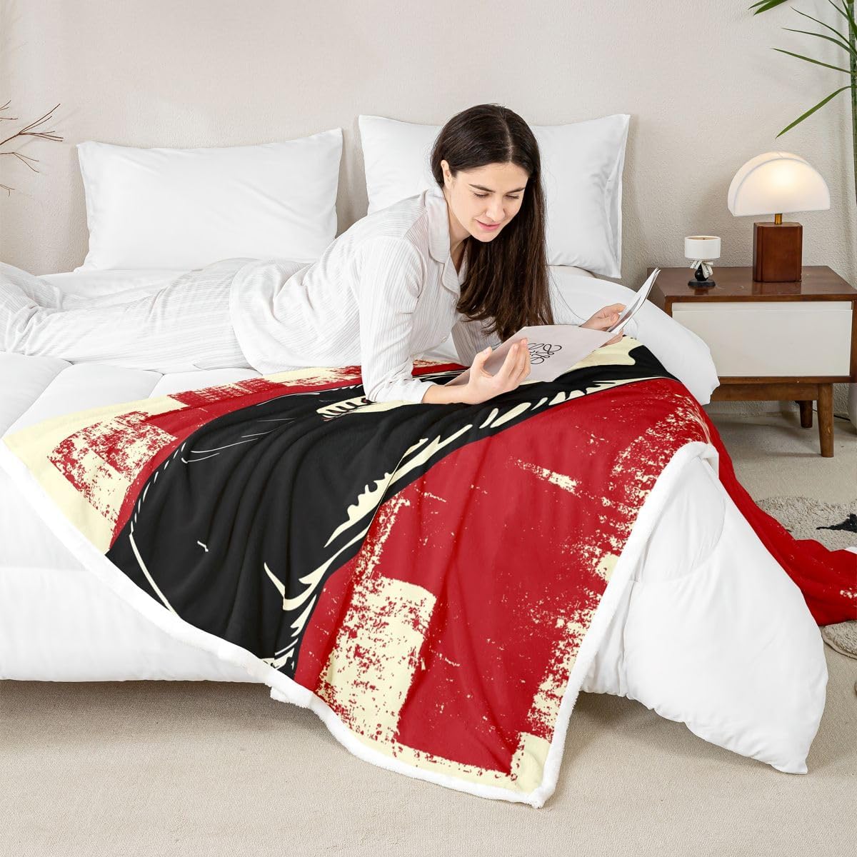 Tornado Theme Plush Blanket Tornado and Lightning Pattern Sherpa Blanket Nature Black Gray Unique Fleece Throw Blanket for Couch Bed Sofa Adults Fuzzy Blanket Ultra Soft Room Decor Throw 50"x60" - Image 7