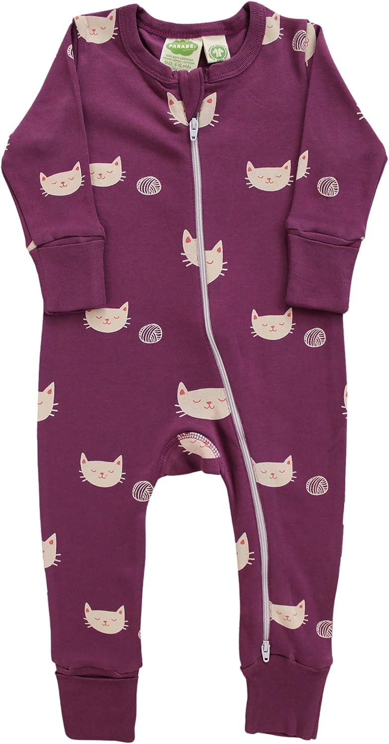 PARADE Organic Signature Print '2-Way' Zip Romper - Winter