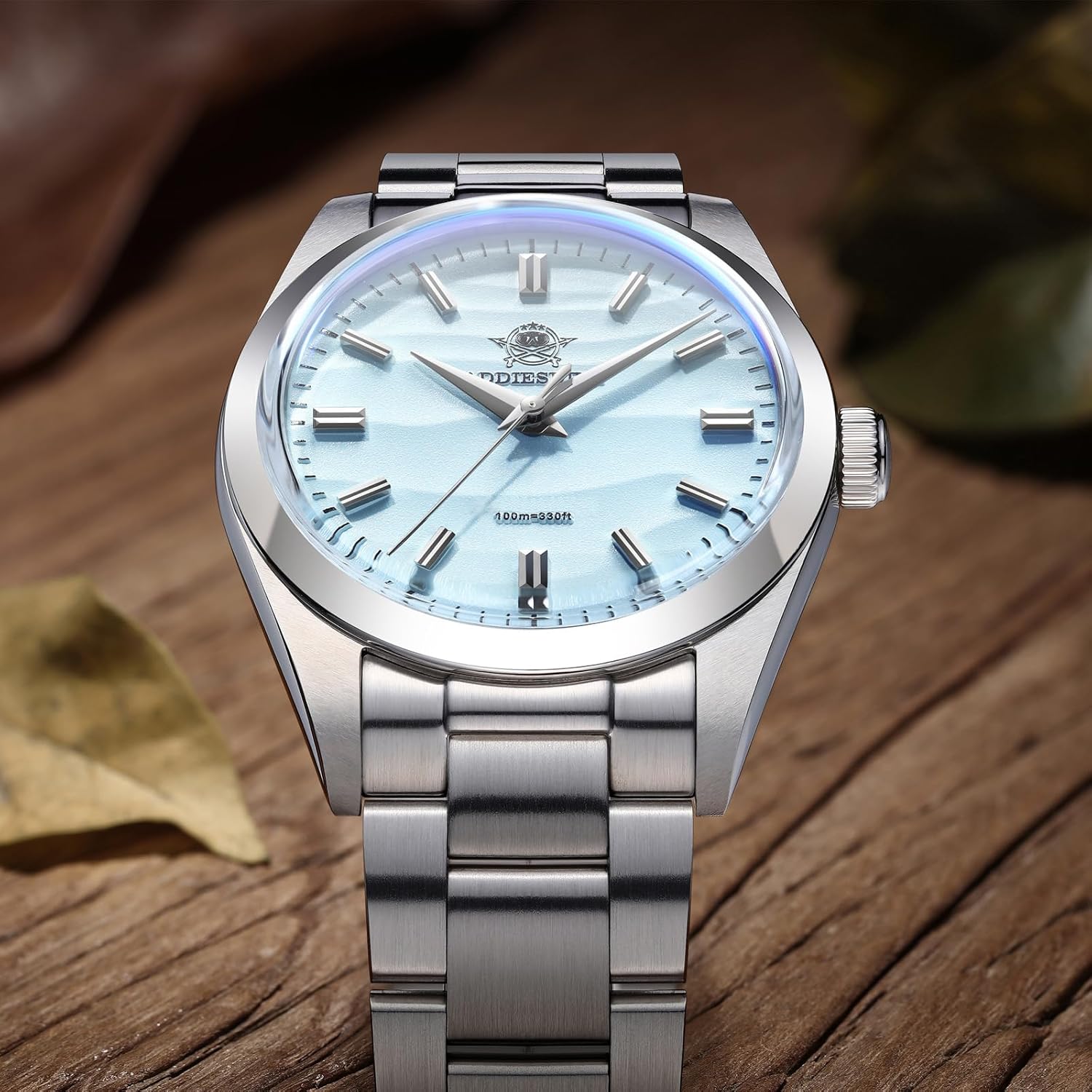 ADDIESDIVE Quartz Watch for Men 36 MM Analog VH31 Mech-Quartz Movement K1 Mineral Conves Crystal Waterproof 100 M AD2030