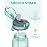 Opard Peak 1000 ml/32 oz Water Bottle with Straw Cap, BPA-Free, Leak Proof Flip Top Bottle