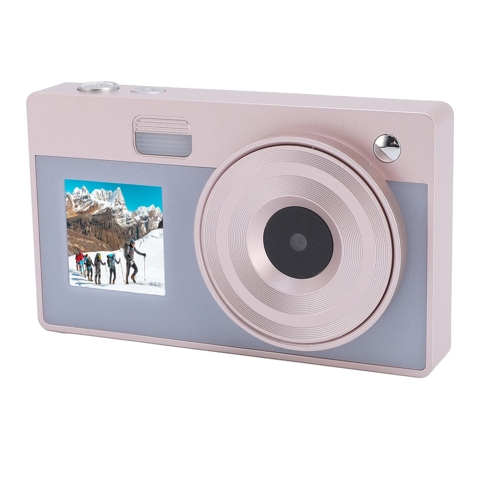 Digital Camera, 2.8 Inch + 1.4 Inch Dual Screen Camera, HD 1080P 16x Zoom Student Camera for Teens Boys Girls, 32GB Memory Card (Light Red)-image-10