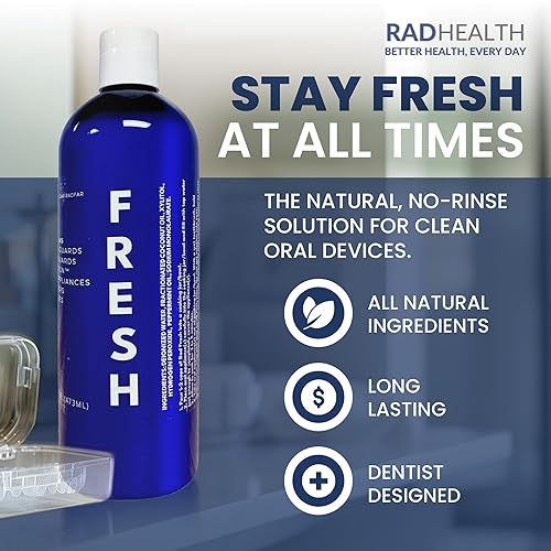 Miniatura 4 de Rad Fresh - Spray limpiador de retenedores naturales con peróxido de hidrógeno de grado alimenticio  Dentista diseñado por dentistas, alineador,