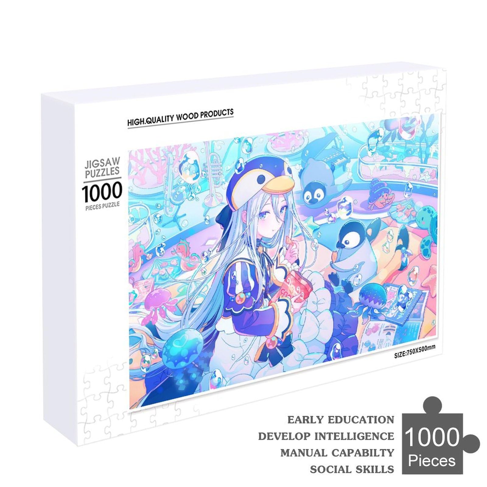 Amazon.co.jp: 宵崎奏 ジグソーパズル 1000ピース 益智減圧玩具 木製