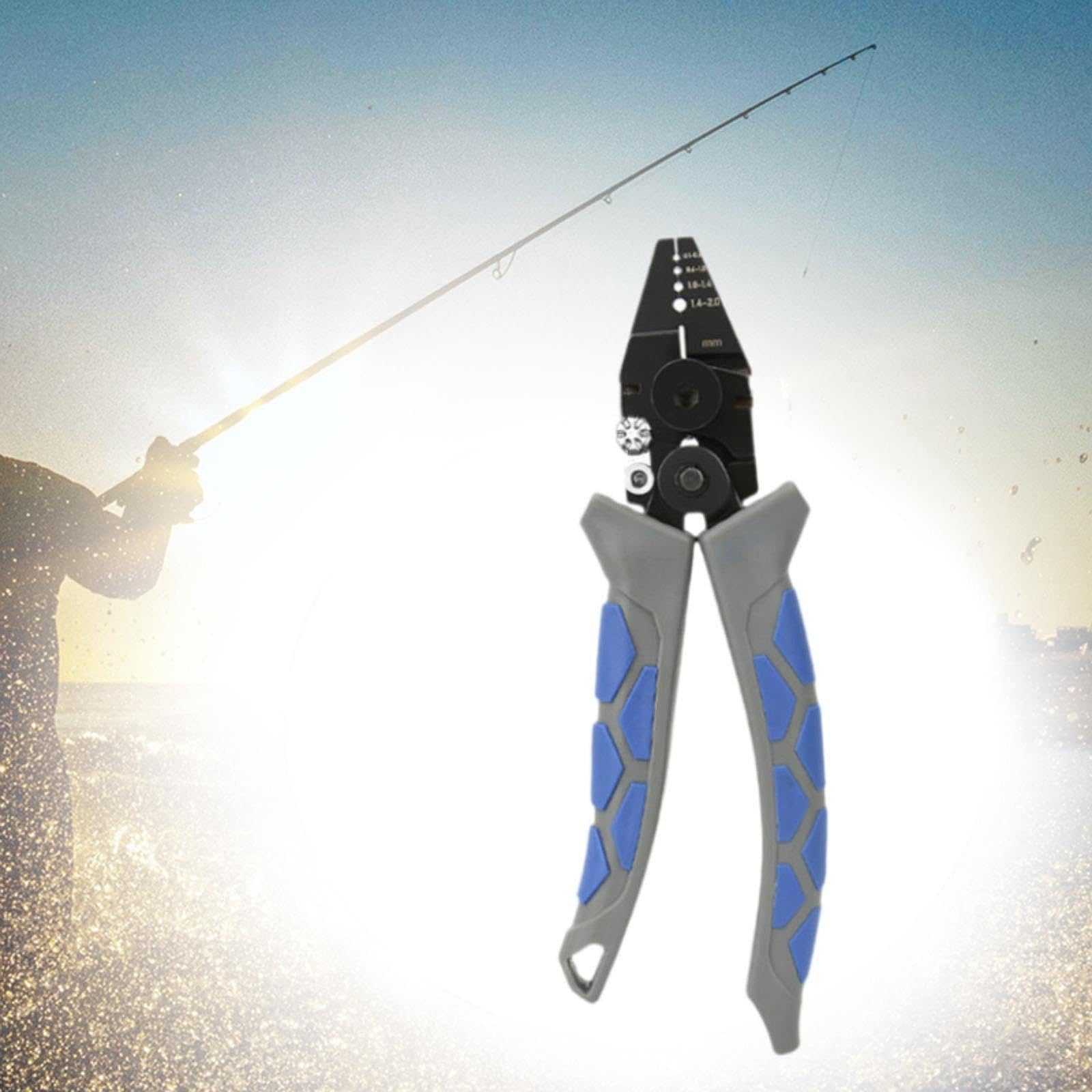Pinza para Pesca Multifunción Ergonómica de Cable Profesional Herramienta de Crimpado Ligera Y Resistente Accesorio para Equipo de Pesca
