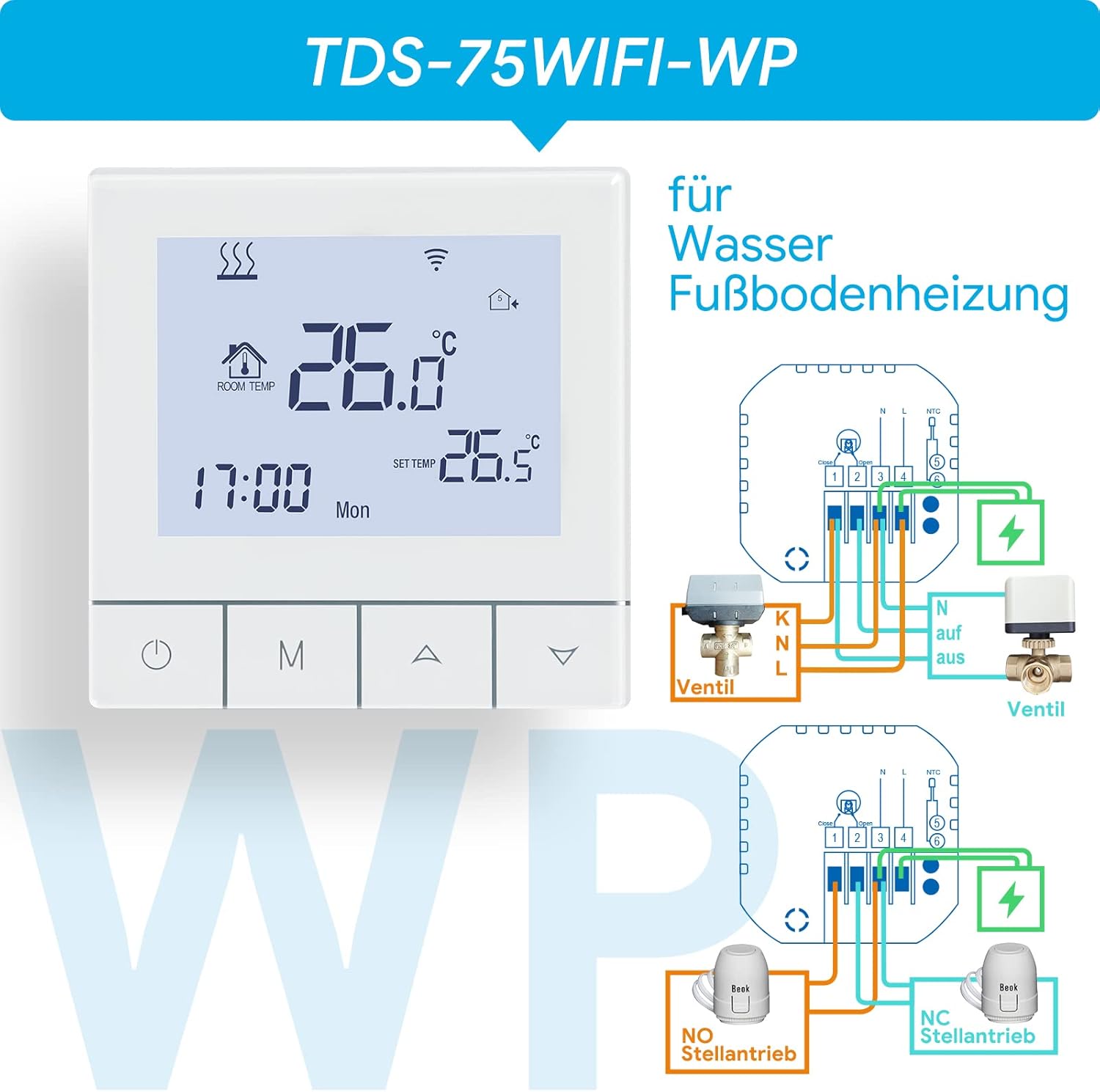 Ovládanie termostatu BEOK pomocou aplikácie pre smartfón