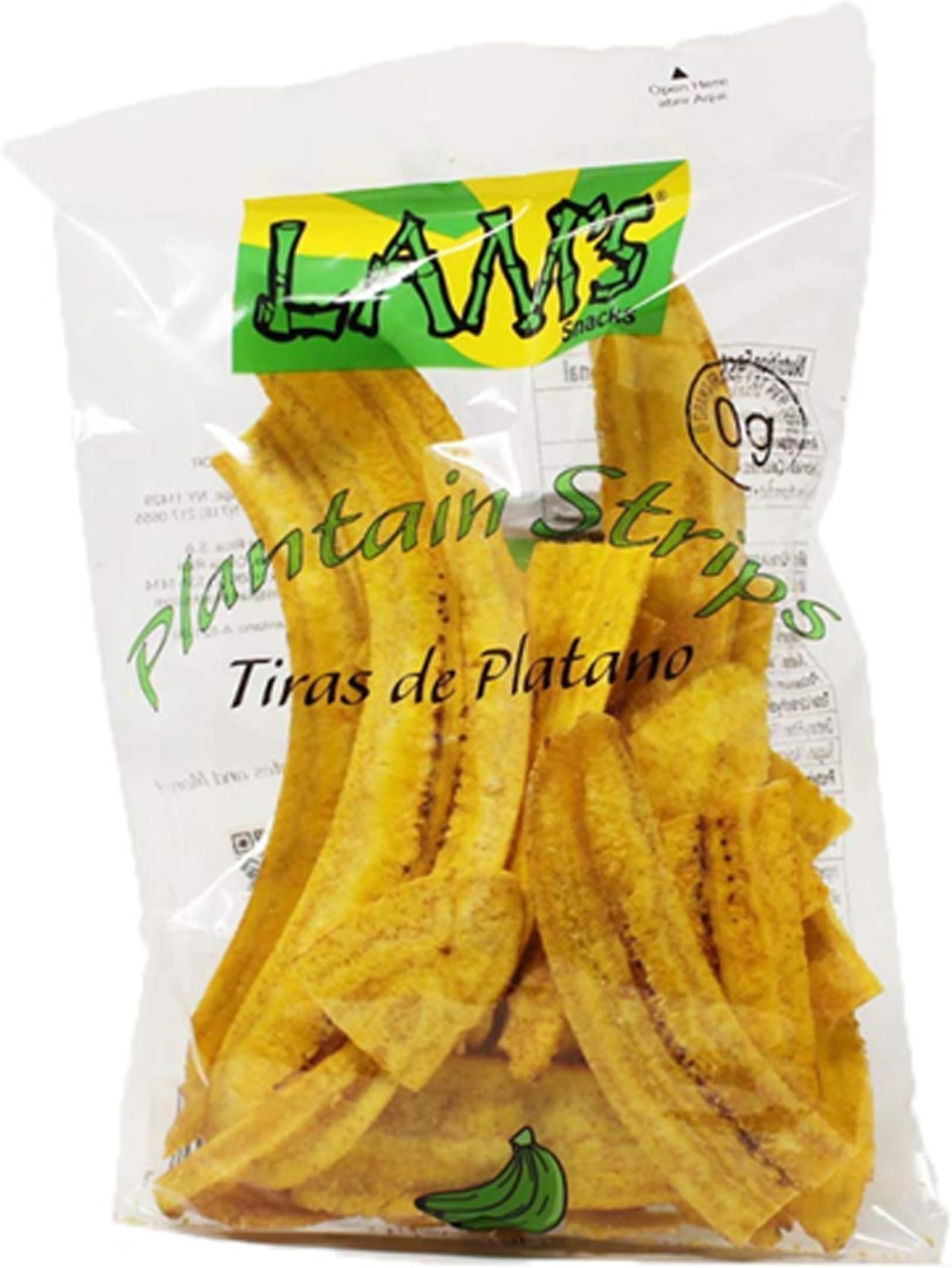 Lam's Plantain Strips || Tiras de Platano || 2.5oz || 71g || Vegetable Snacks || Healthy & Fresh Snacks || Gluten-free || Banana Chips || Natural Slices || (pack of 01)